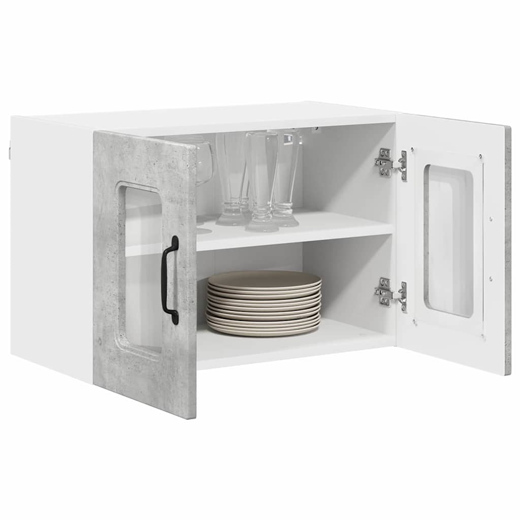 Kitchen Wall Cabinet with Shelf Concrete Grey 60 x 31 x 40 cm