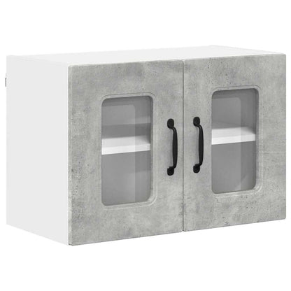 Kitchen Wall Cabinet 2 pcs Concrete Grey 60 x 31 x 40 cm