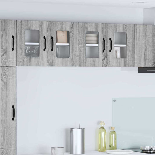 Kitchen Wall Cabinet with Shelf Grey Sonoma 60 x 31 x 40 cm