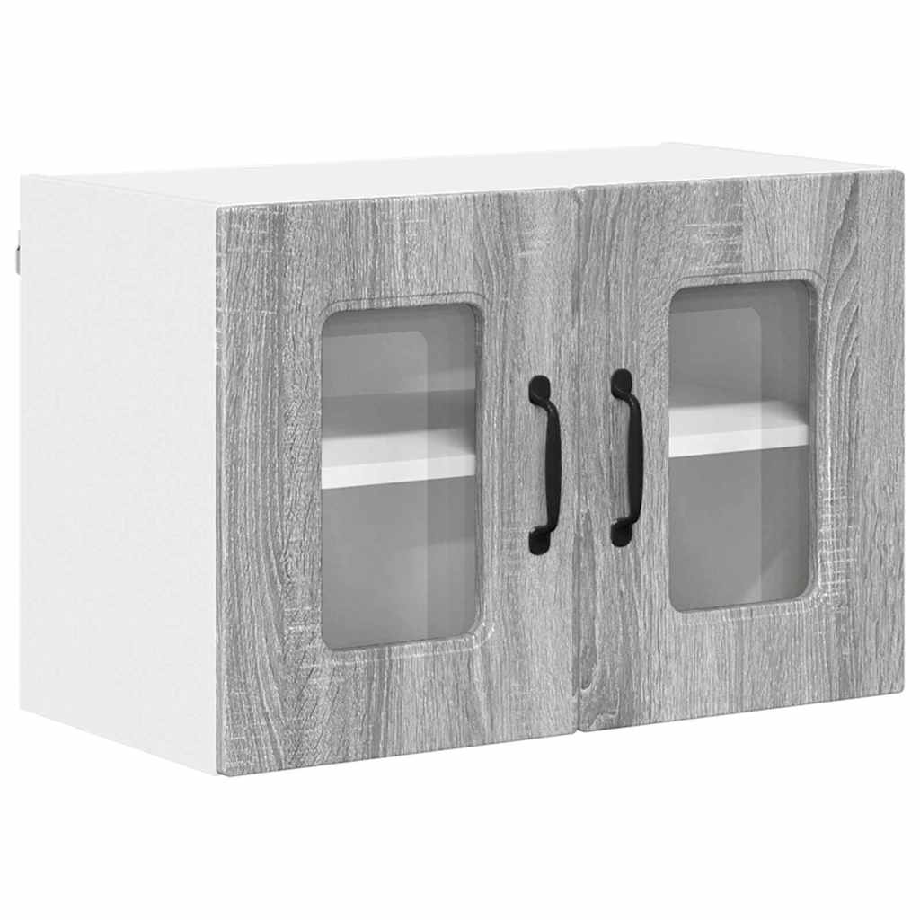 Kitchen Wall Cabinet 2 pcs Grey Sonoma 60 x 31 x 40 cm