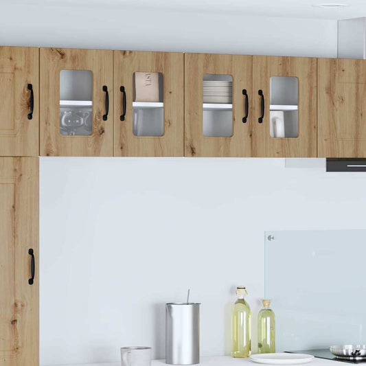 Kitchen Wall Cabinet 2 pcs Artisan Oak 60 x 31 x 40 cm