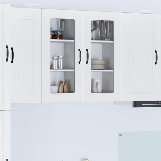 Kitchen Wall Cabinet White 40 x 31 x 80 cm Engineered Wood