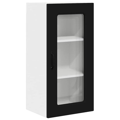 Kitchen Wall Cabinet Black 40 x 31 x 80 cm Engineered Wood
