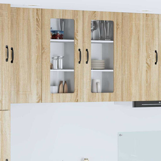 Kitchen Wall Cabinet Sonoma Oak 40 x 31 x 80 cm Engineered Wood