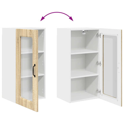Kitchen Wall Cabinet Sonoma Oak 40 x 31 x 80 cm Engineered Wood