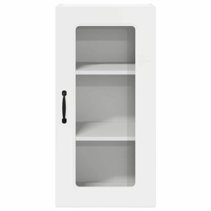 Kitchen Wall Cabinet with Door High Gloss White 40 x 31 x 80 cm