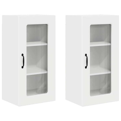 Kitchen Wall Cabinet 2 pcs High Gloss White 40 x 31 x 80 cm