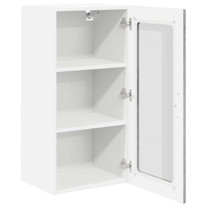Kitchen Wall Cabinet with Shelf Grey Sonoma 40 x 31 x 80 cm