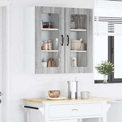 Kitchen Wall Cabinet 2 pcs Grey Sonoma 40 x 31 x 80 cm