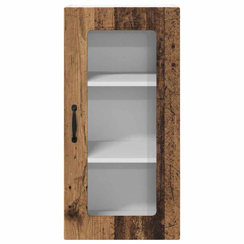 Kitchen Wall Cabinet with Shelf 2 pcs Old Wood 40 x 31 x 80 cm