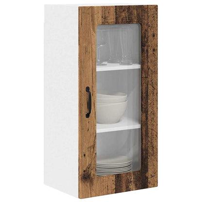 Kitchen Wall Cabinet with Shelf 2 pcs Old Wood 40 x 31 x 80 cm