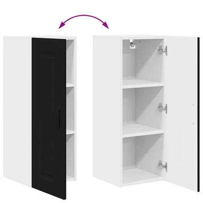 Kitchen Wall Cabinet Black 30 x 31 x 80 cm Engineered Wood