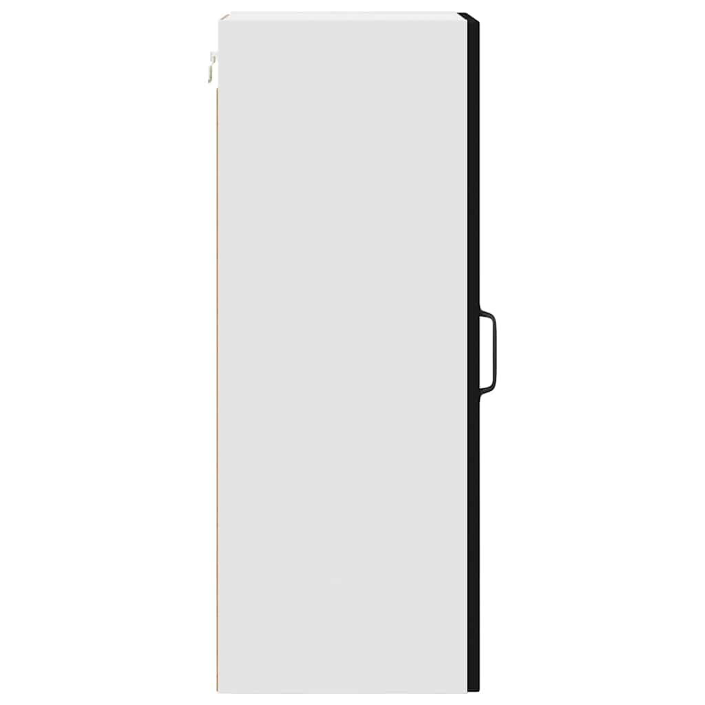 Kitchen Wall Cabinet Black 30 x 31 x 80 cm Engineered Wood