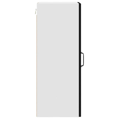 Kitchen Wall Cabinet Black 30 x 31 x 80 cm Engineered Wood