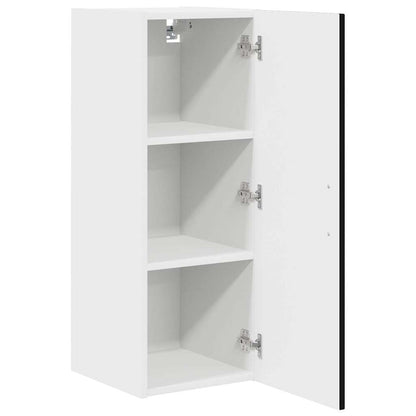 Kitchen Wall Cabinet with Shelf 2 pcs Black 30 x 31 x 80 cm