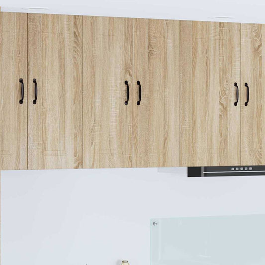 Kitchen Wall Cabinet Sonoma Oak 30 x 31 x 80 cm Engineered Wood