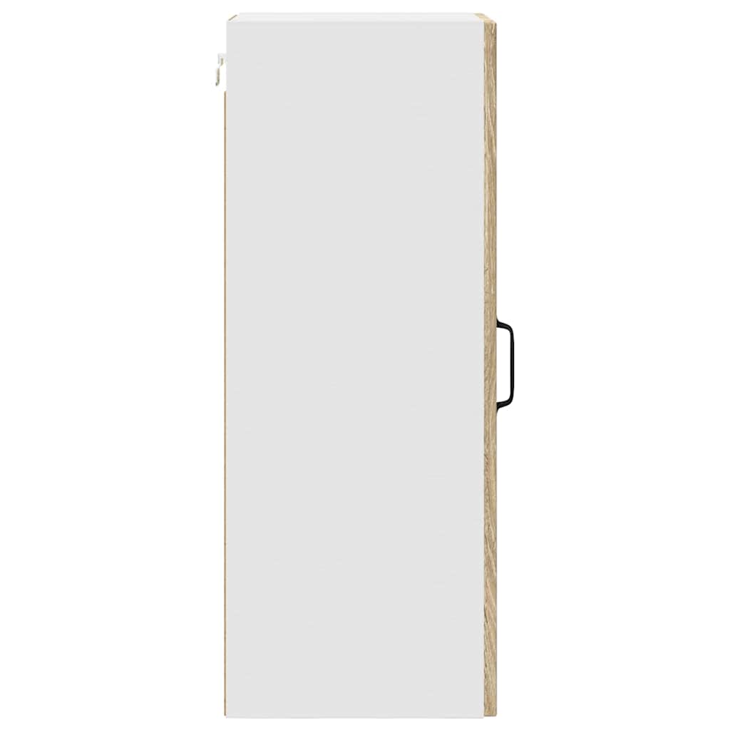 Kitchen Wall Cabinet with Door 2 pcs Sonoma Oak 30 x 31 x 80 cm