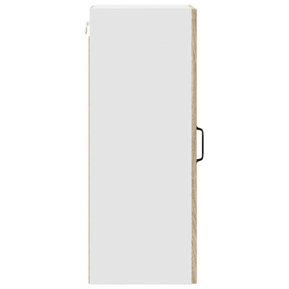 Kitchen Wall Cabinet with Door 2 pcs Sonoma Oak 30 x 31 x 80 cm