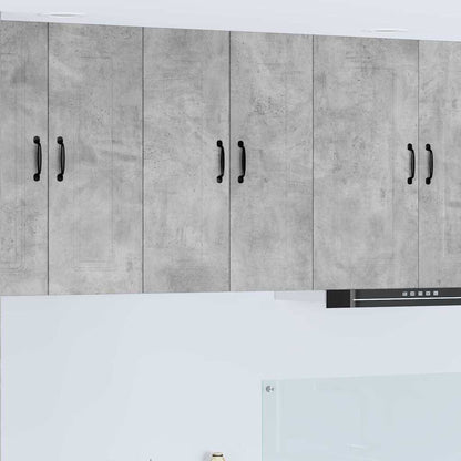 Kitchen Wall Cabinet 2 pcs Concrete Grey 30 x 31 x 80 cm