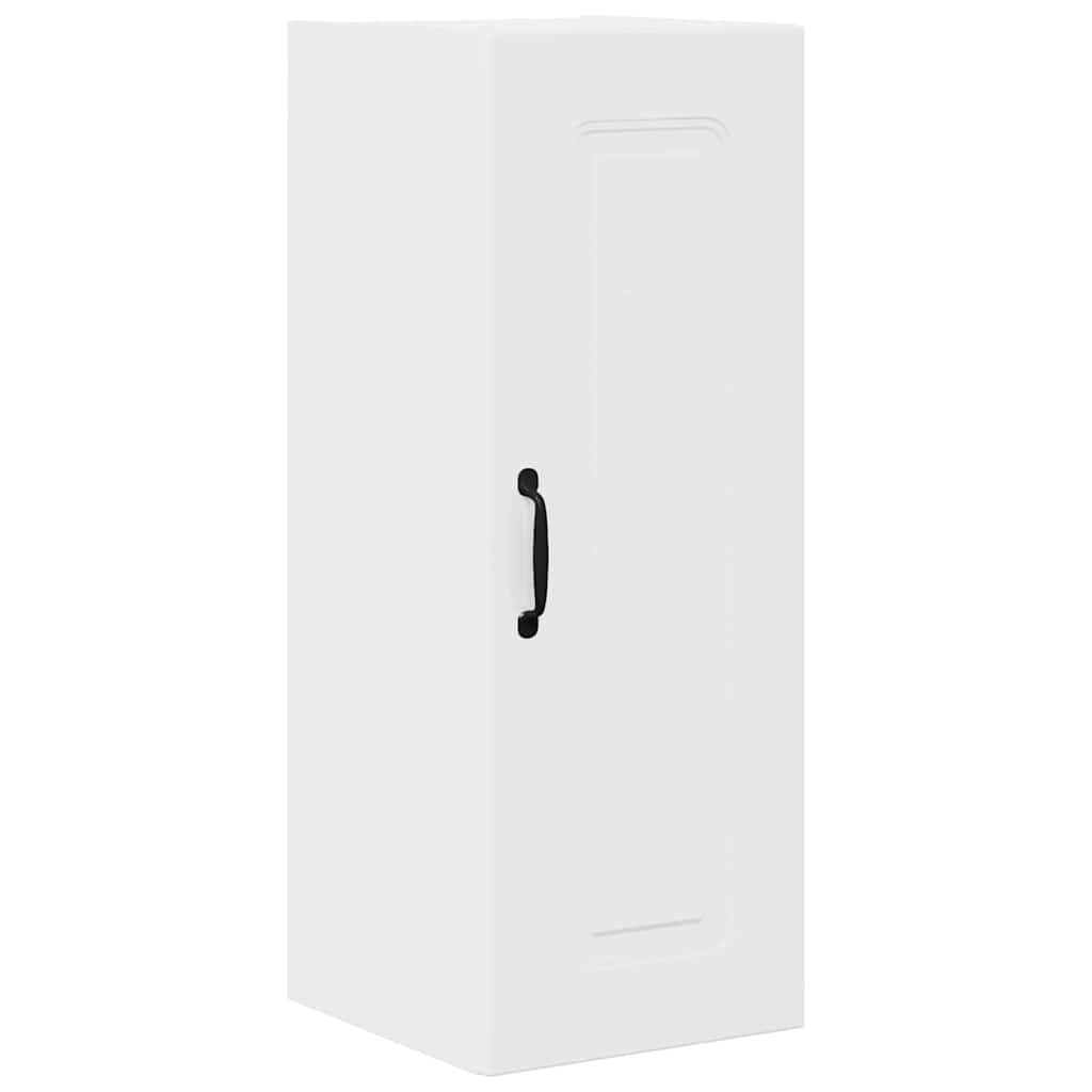 Kitchen Wall Cabinet with Door High Gloss White 30 x 31 x 80 cm