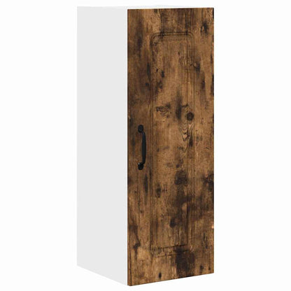 Kitchen Wall Cabinet with Door 2 pcs Smoked Oak 30 x 31 x 80 cm