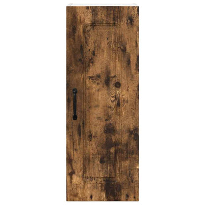 Kitchen Wall Cabinet with Door 2 pcs Smoked Oak 30 x 31 x 80 cm