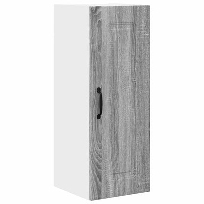 Kitchen Wall Cabinet with Shelf Grey Sonoma 30 x 31 x 80 cm
