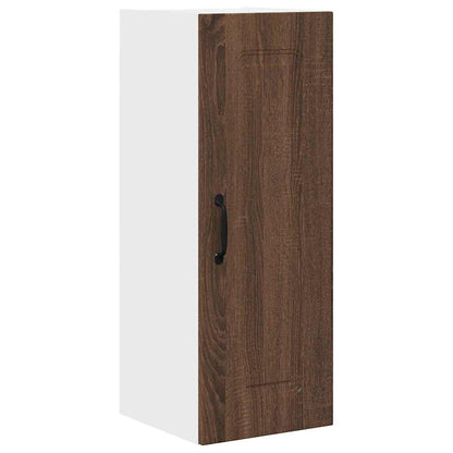 Kitchen Wall Cabinet Brown Oak 30 x 31 x 80 cm Engineered Wood