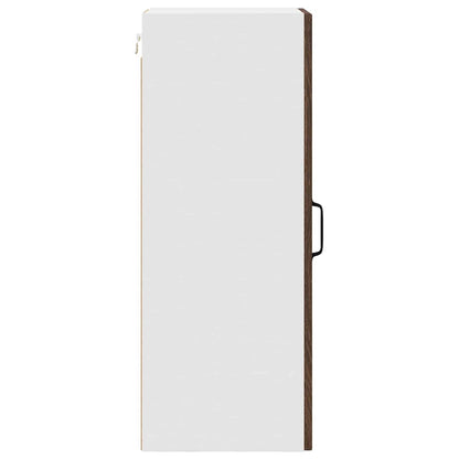 Kitchen Wall Cabinet Brown Oak 30 x 31 x 80 cm Engineered Wood