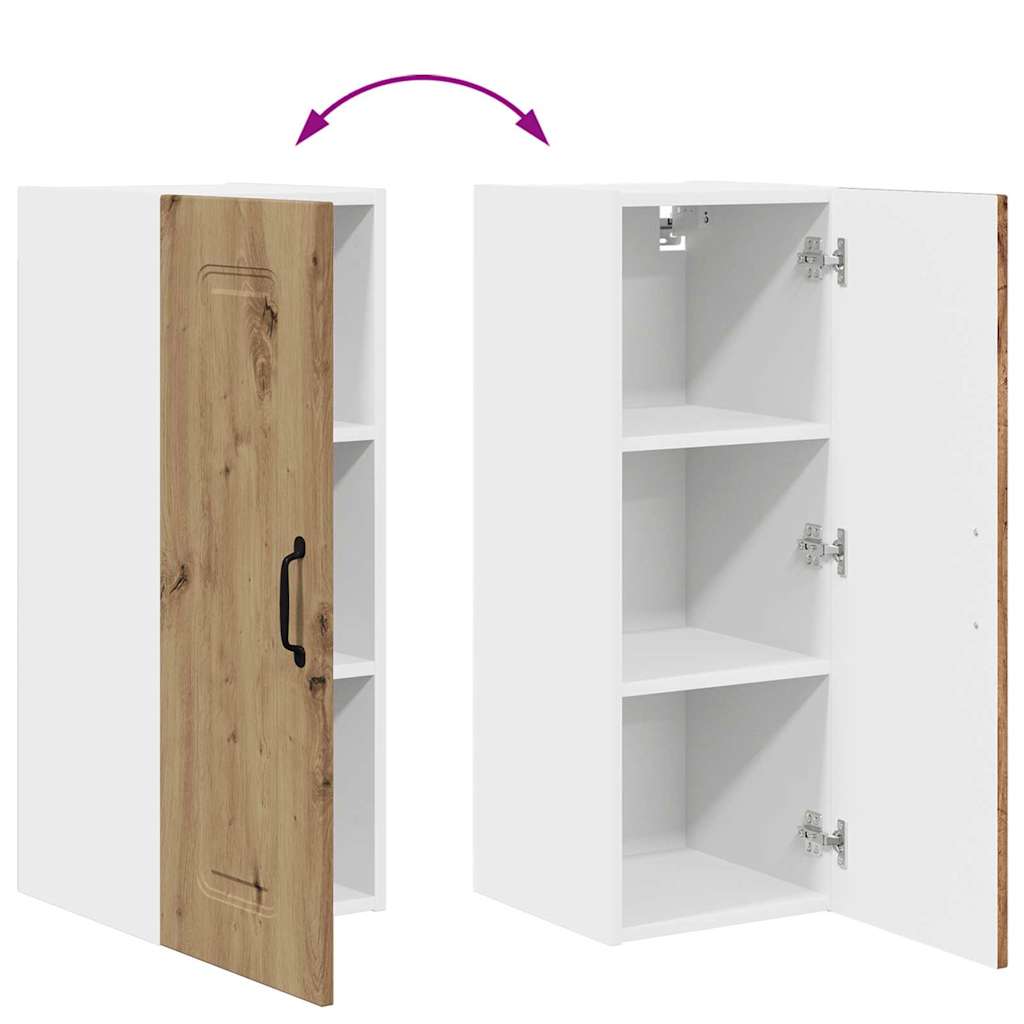 Kitchen Wall Cabinet with Shelf Artisan Oak 30 x 31 x 80 cm