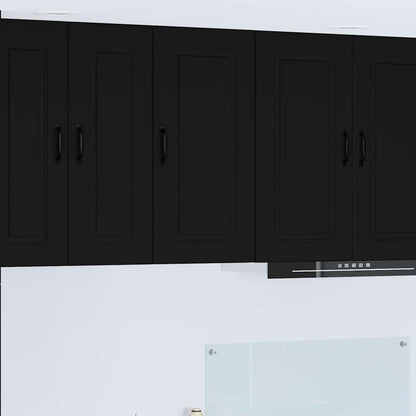 Kitchen Wall Cabinet Black 40 x 31 x 80 cm Engineered Wood