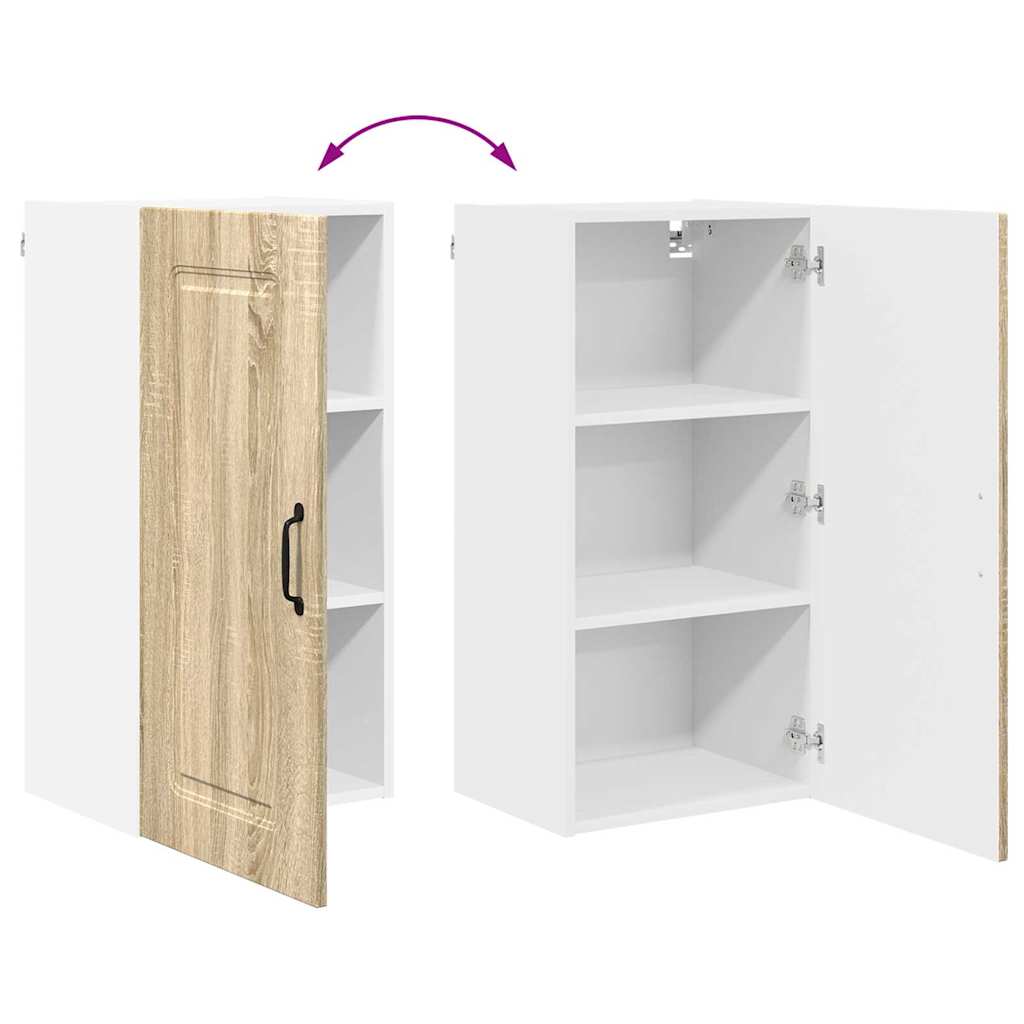 Kitchen Wall Cabinet Sonoma Oak 40 x 31 x 80 cm Engineered Wood