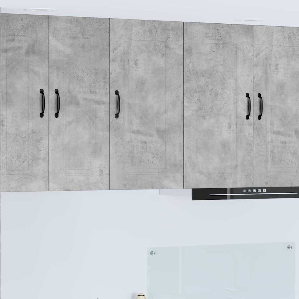 Kitchen Wall Cabinet with Shelf Concrete Grey 40 x 31 x 80 cm