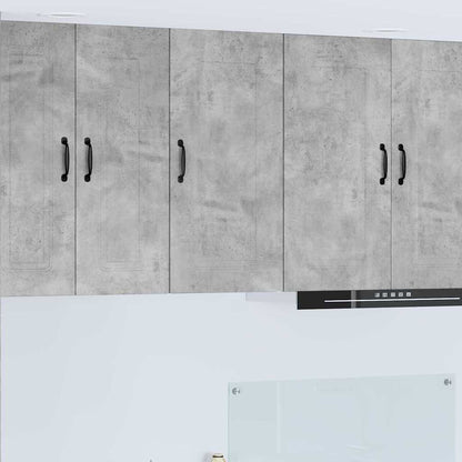 Kitchen Wall Cabinet with Shelf Concrete Grey 40 x 31 x 80 cm