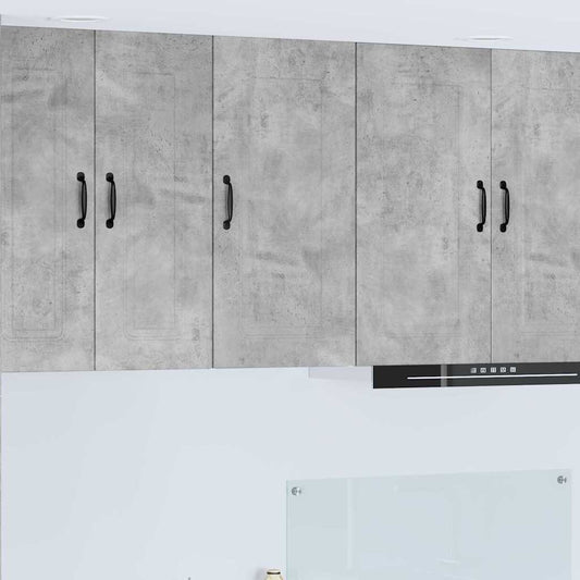 Kitchen Wall Cabinet with Shelf Concrete Grey 40 x 31 x 80 cm