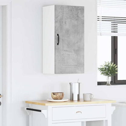 Kitchen Wall Cabinet with Shelf Concrete Grey 40 x 31 x 80 cm
