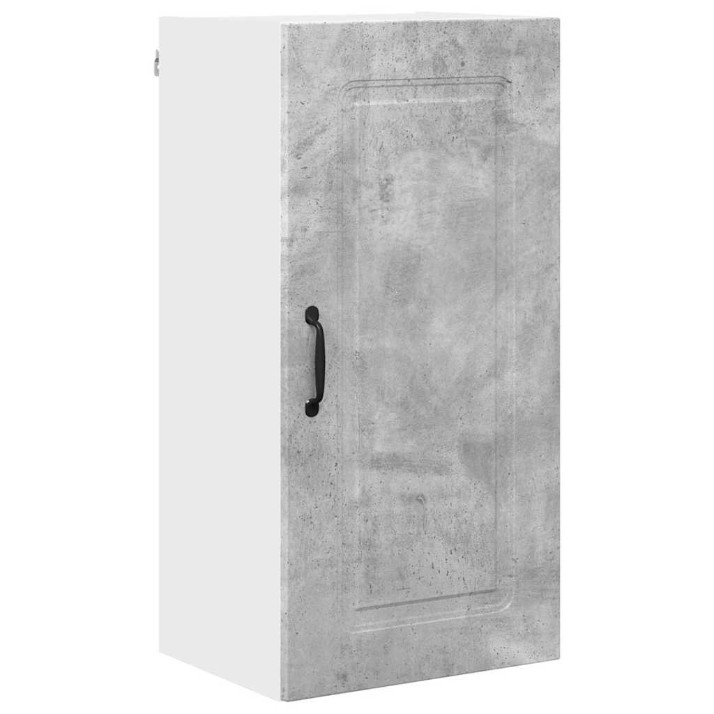 Kitchen Wall Cabinet with Shelf Concrete Grey 40 x 31 x 80 cm