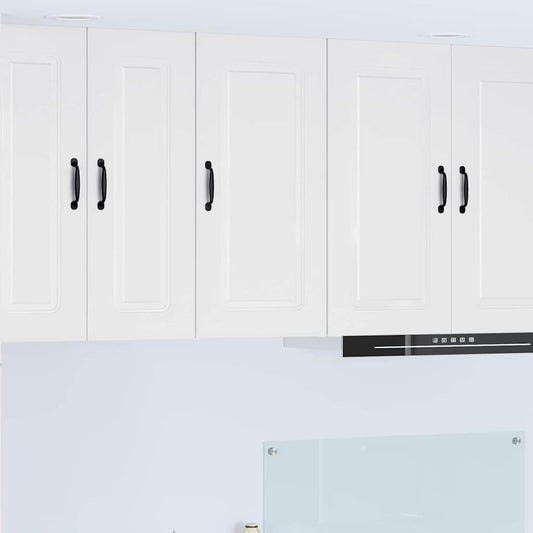 Kitchen Wall Cabinet with Door High Gloss White 40 x 31 x 80 cm