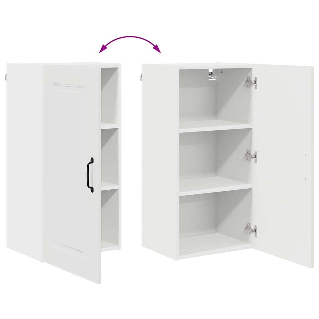 Kitchen Wall Cabinet with Door High Gloss White 40 x 31 x 80 cm