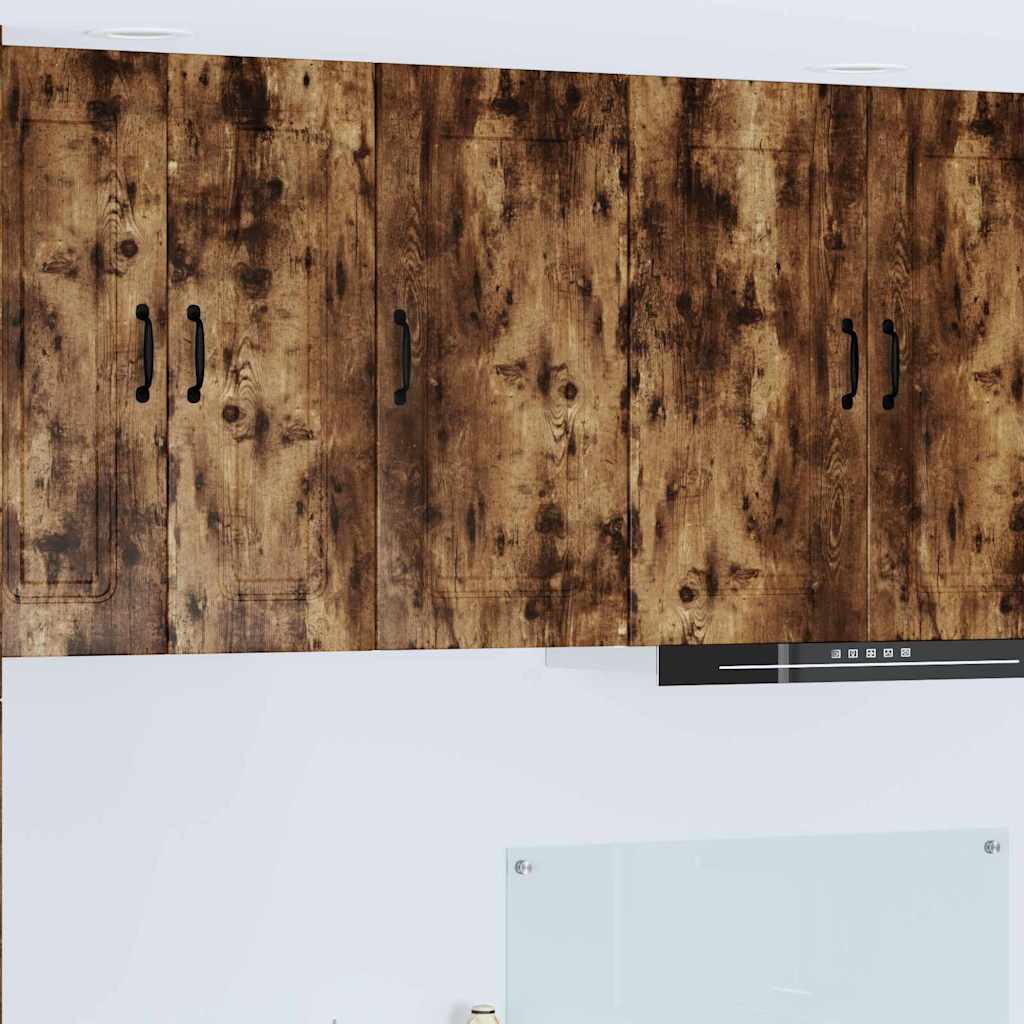 Kitchen Wall Cabinet Smoked Oak 40 x 31 x 80 cm Engineered Wood