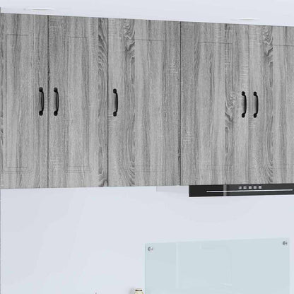 Kitchen Wall Cabinet with Shelf Grey Sonoma 40 x 31 x 80 cm