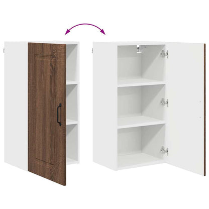 Kitchen Wall Cabinet Brown Oak 40 x 31 x 80 cm Engineered Wood