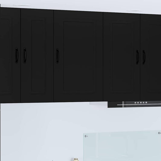 Kitchen Wall Cabinet Black 50 x 31 x 80 cm Engineered Wood