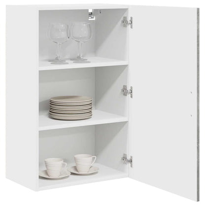 Kitchen Wall Cabinet with Shelf Concrete Grey 50 x 31 x 80 cm