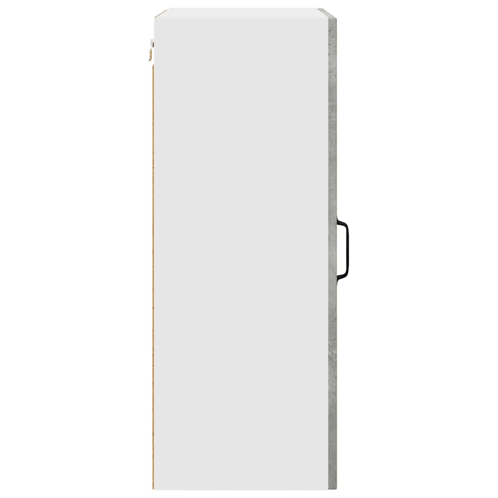 Kitchen Wall Cabinet with Shelf Concrete Grey 50 x 31 x 80 cm