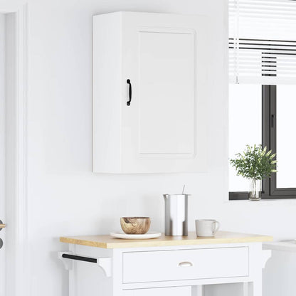 Kitchen Wall Cabinet with Door High Gloss White 50 x 31 x 80 cm