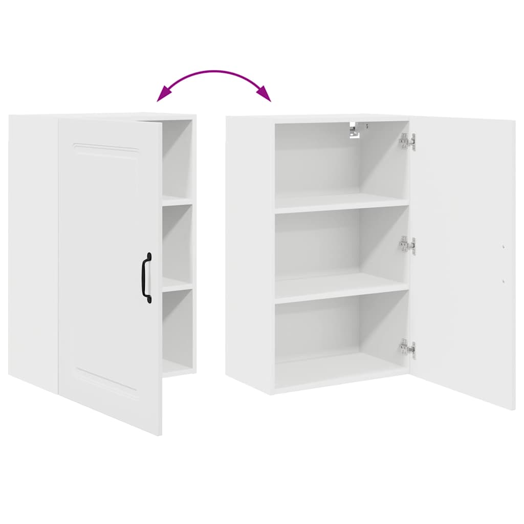 Kitchen Wall Cabinet with Door High Gloss White 50 x 31 x 80 cm