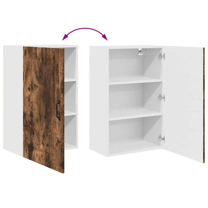 Kitchen Wall Cabinet Smoked Oak 50 x 31 x 80 cm Engineered Wood