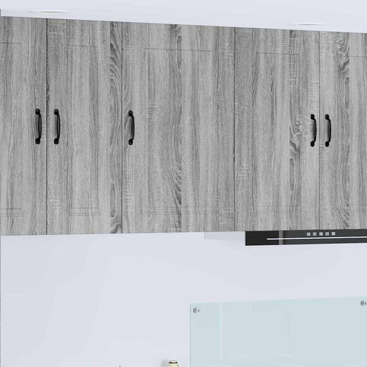 Kitchen Wall Cabinet with Shelf Grey Sonoma 50 x 31 x 80 cm