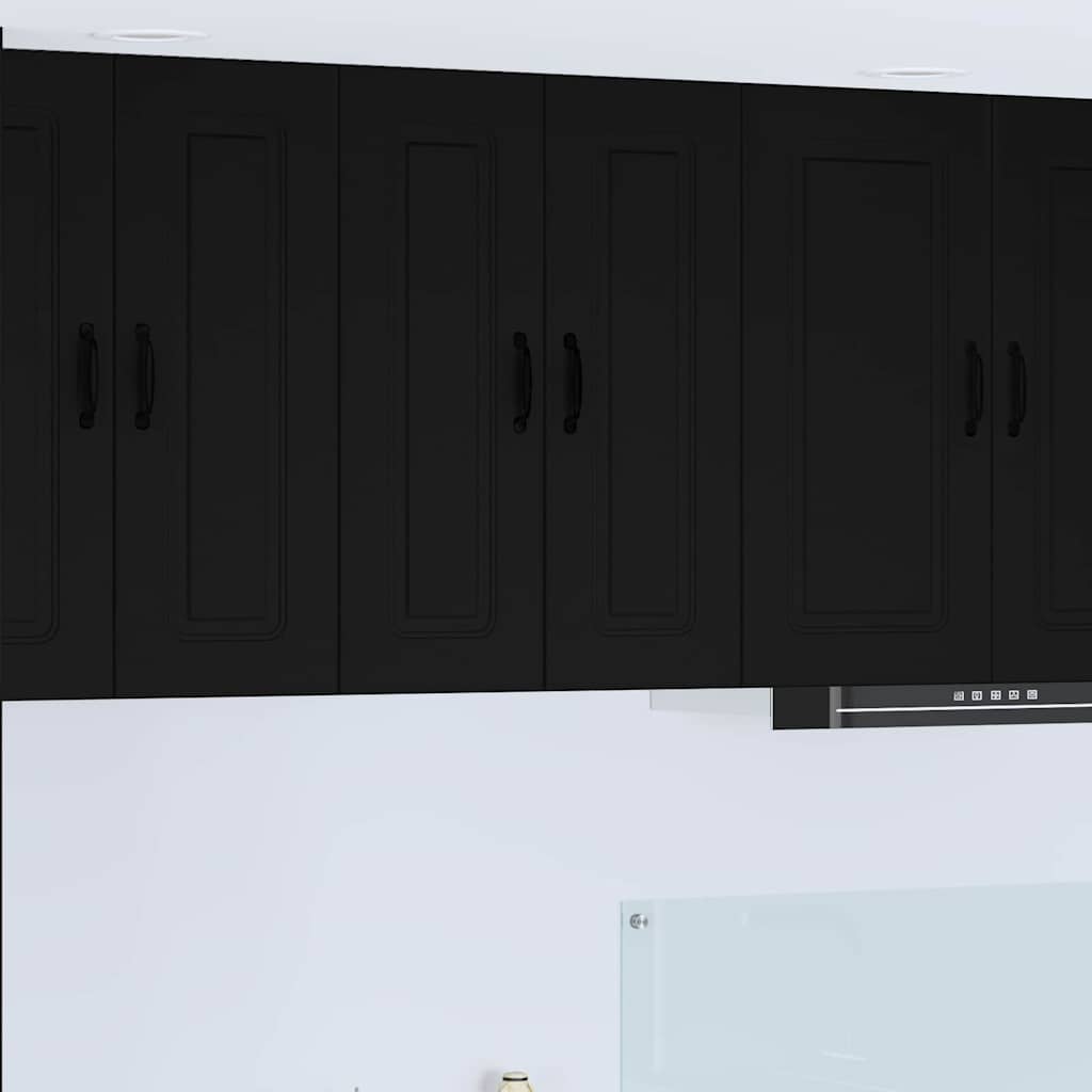Kitchen Wall Cabinet Black 60 x 31 x 80 cm Engineered Wood